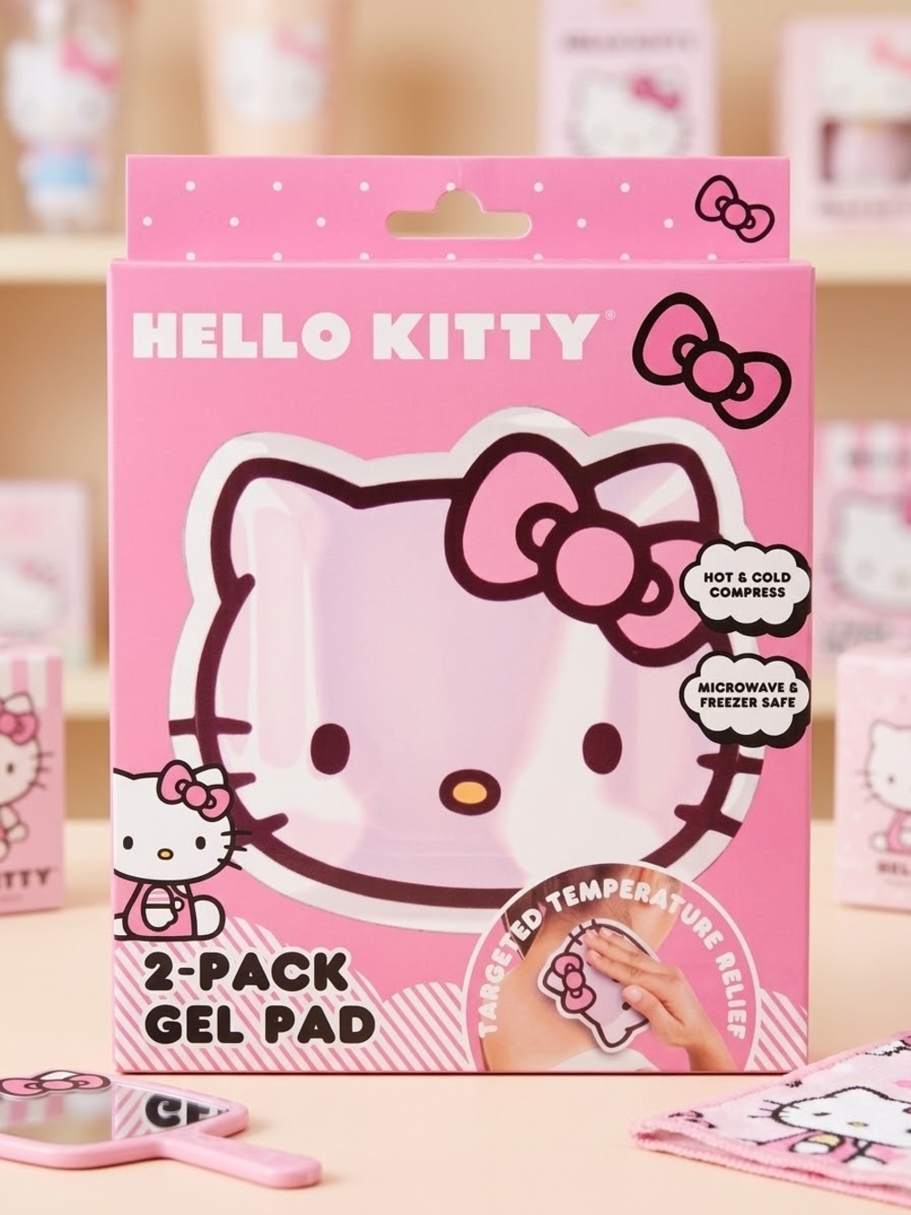 Hello Kitty Pink Gel Pad 2-Pack Hot & Cold Compress